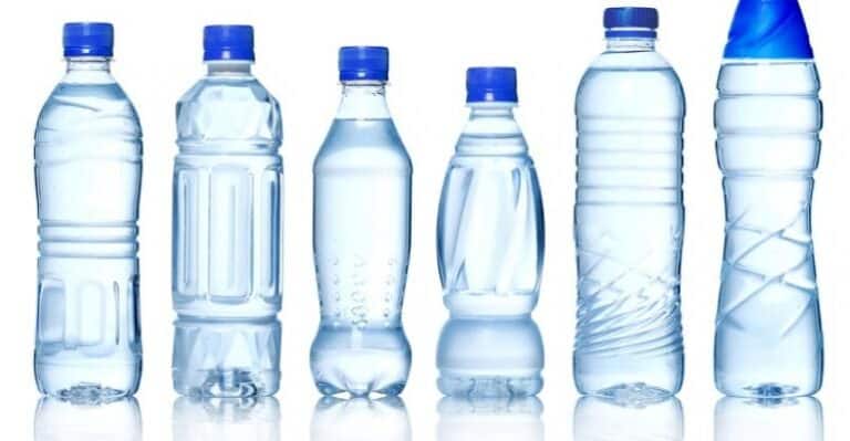image of plastic water bottles