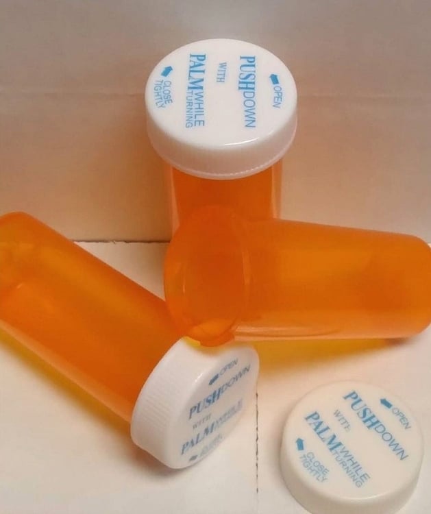 Orange color Quality Pill Bottles