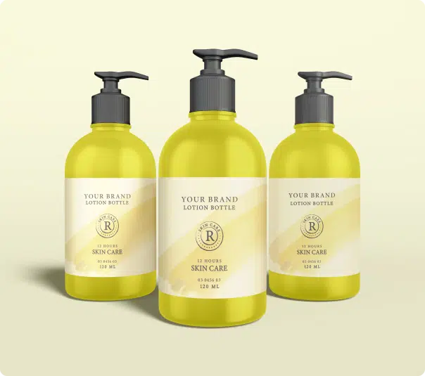 yellow color designed Plastic Bottles