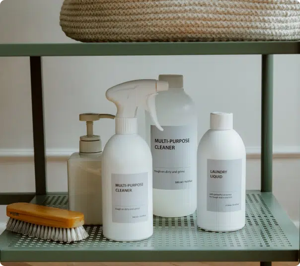 image of cleaning products