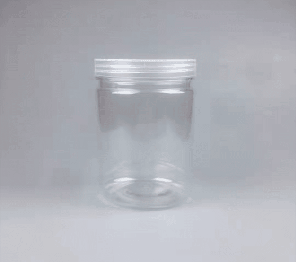 Glass empty jar