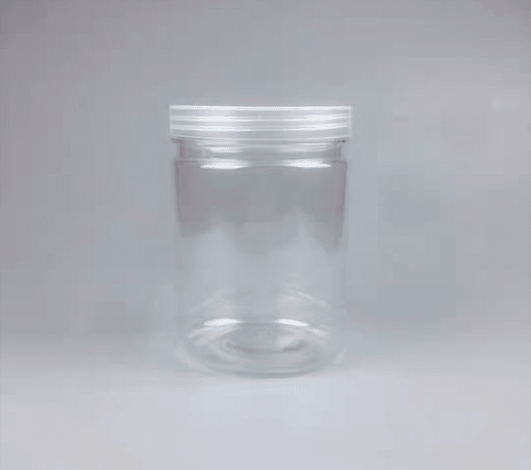 Plastic empty jars cup