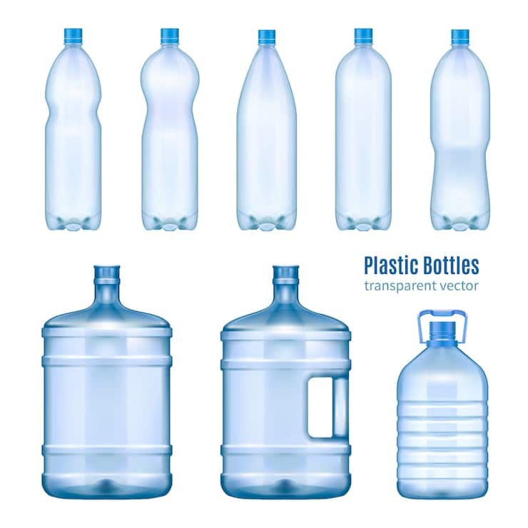vector Image of plastic bottles