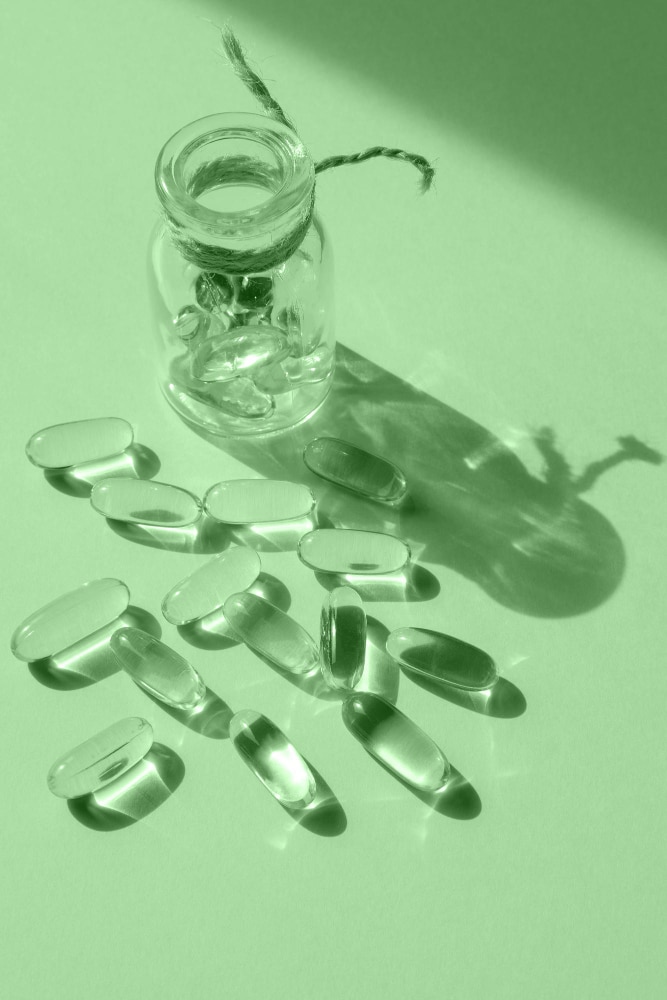 image of a clear pill bottle