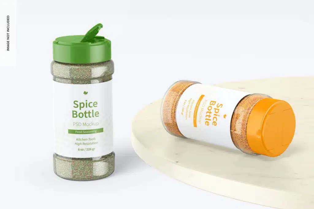 image of wholesale plastic bottles for spices