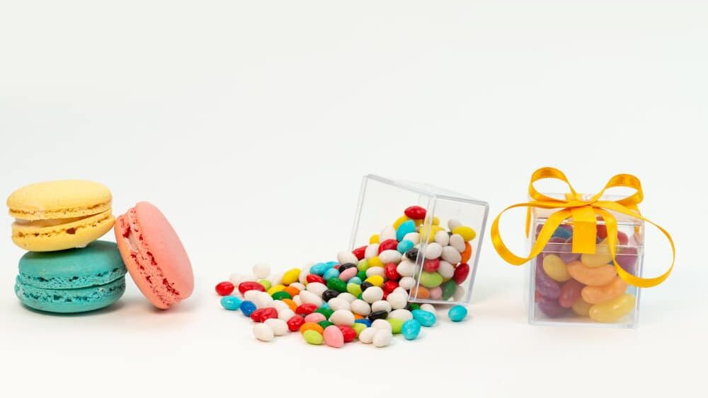 Image of plastic jars with candies