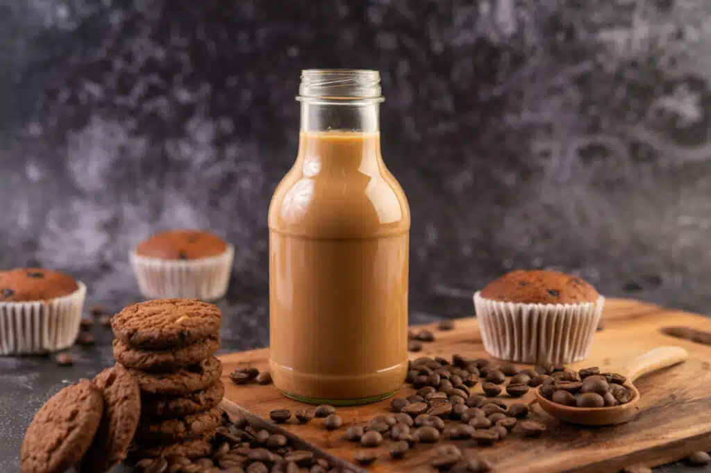 Image of glass espresso bottles