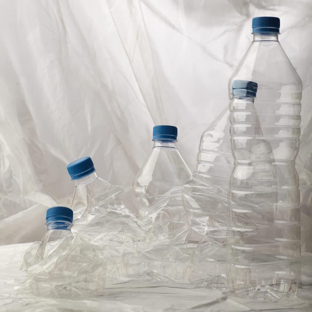 PET plastic water bottle