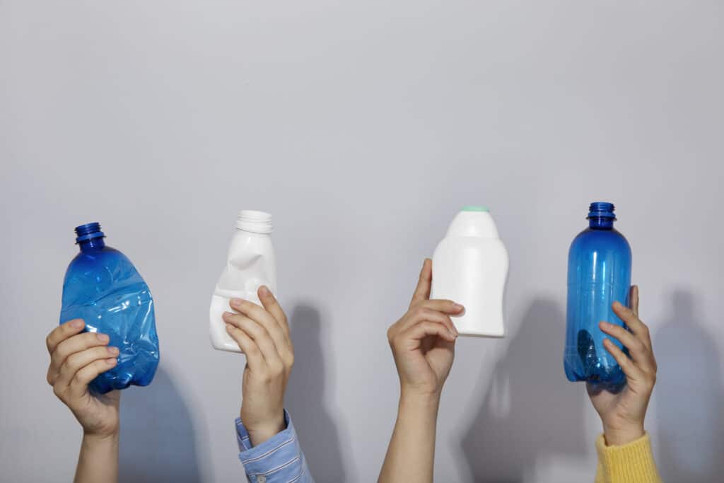 When reusing plastic bottles