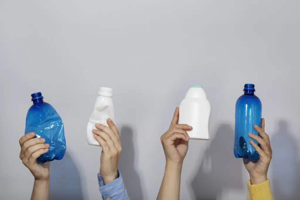 When reusing plastic bottles