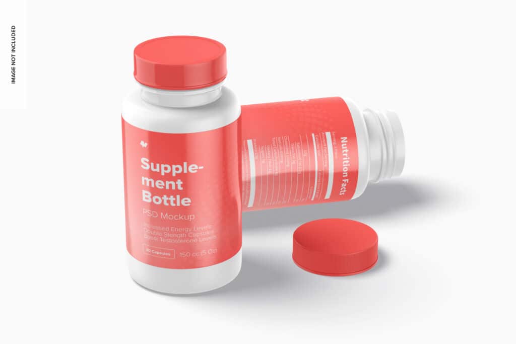 supplement plastic bottle
