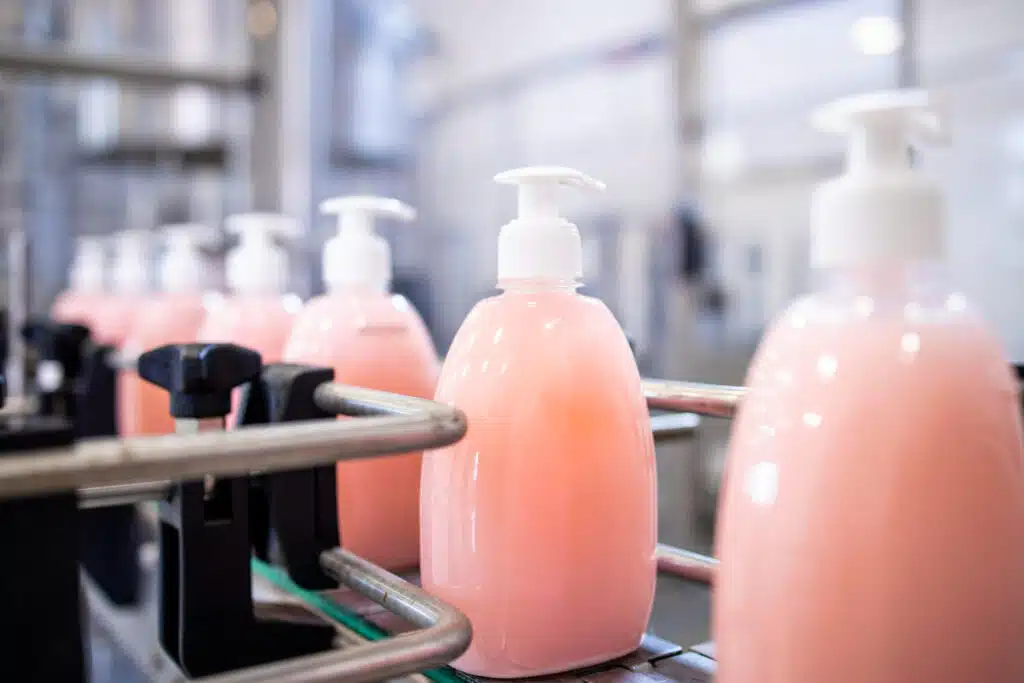 Image of cosmetic containers manufacturing