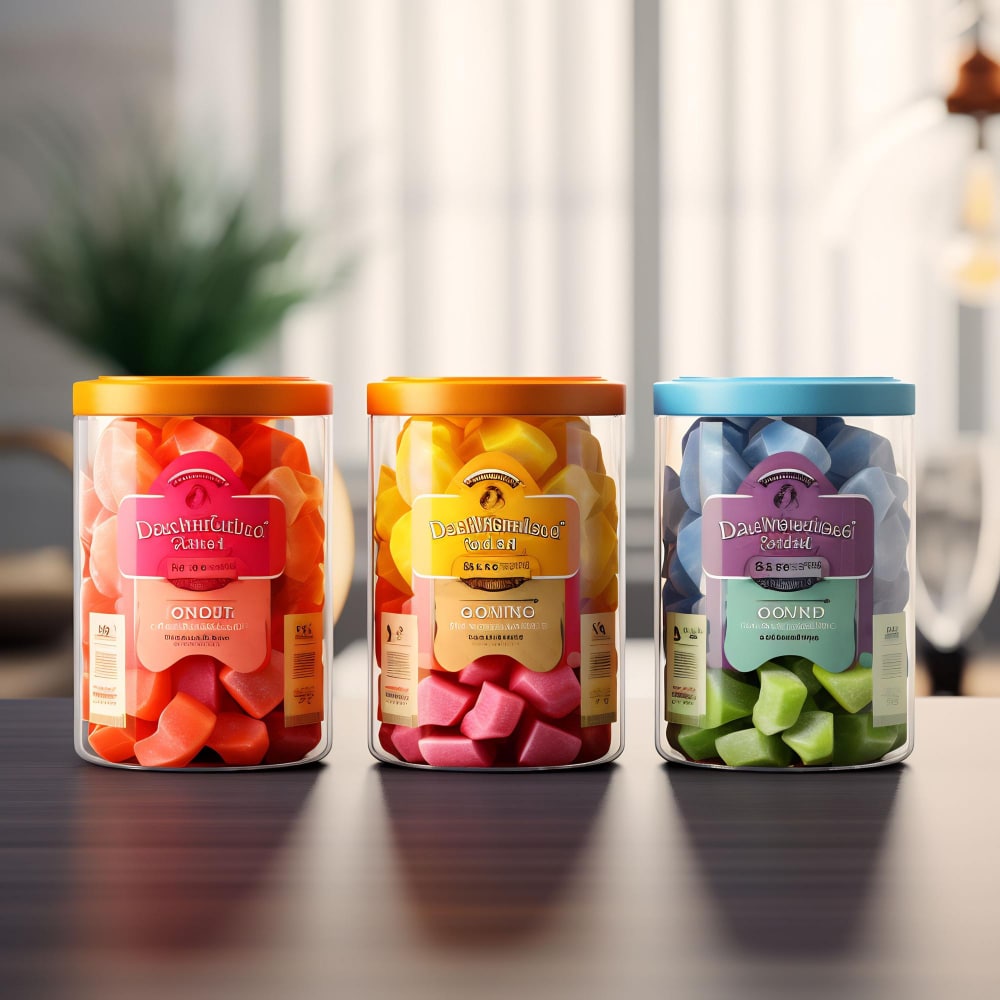 image of custom plastic mason jars with lids