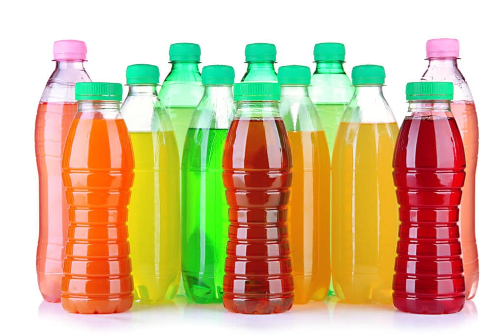 an image of different types of plastic drink bottles