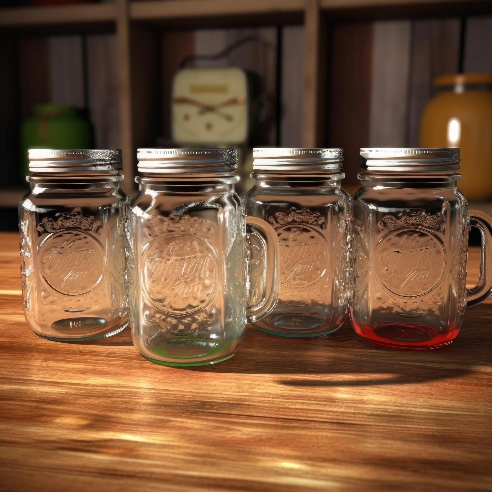 an image of plastic mason jars with handles