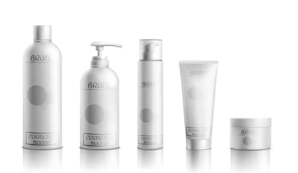 an image of cosmetic bottles from well reputable manufacturers