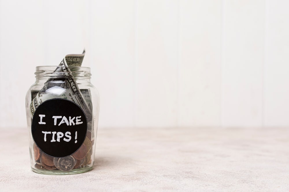 an image of plastic tip jars