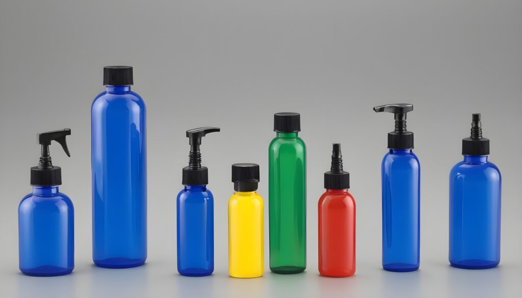 an image of small lubricant bottles