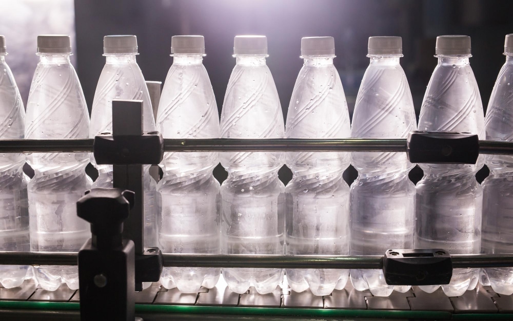 an image of plastic bottles with lids
