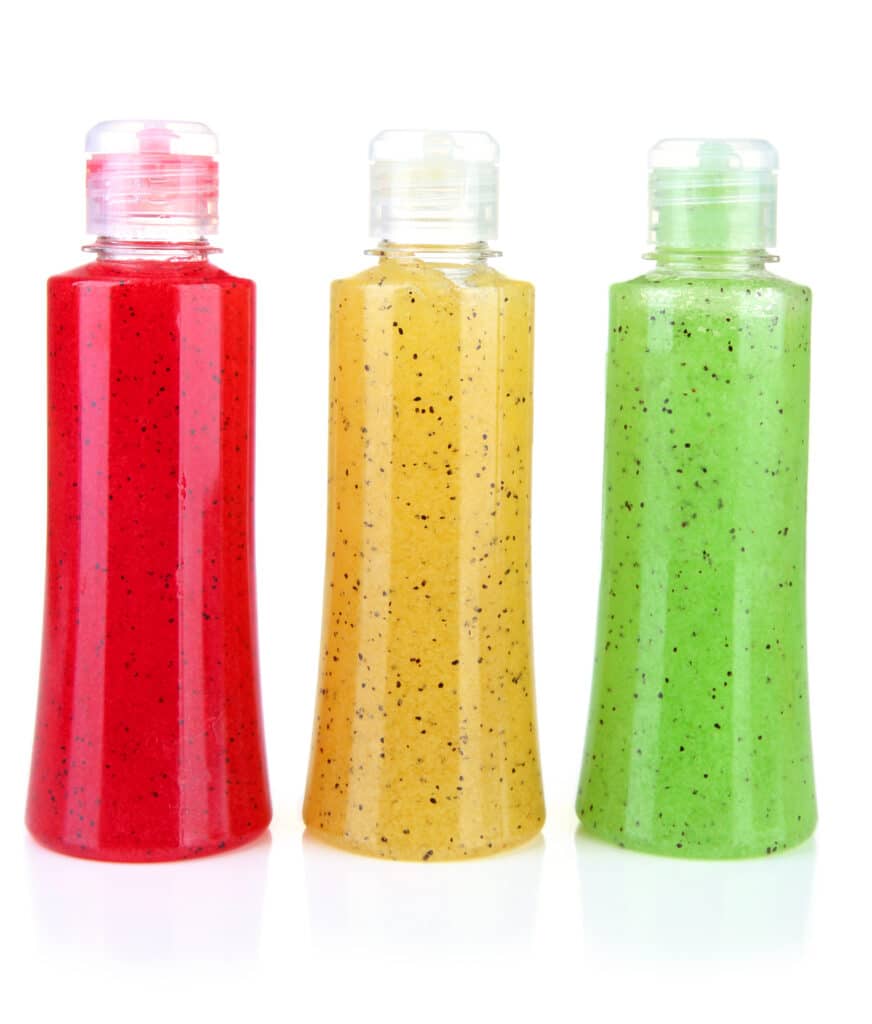32 oz plastic bottle with slime