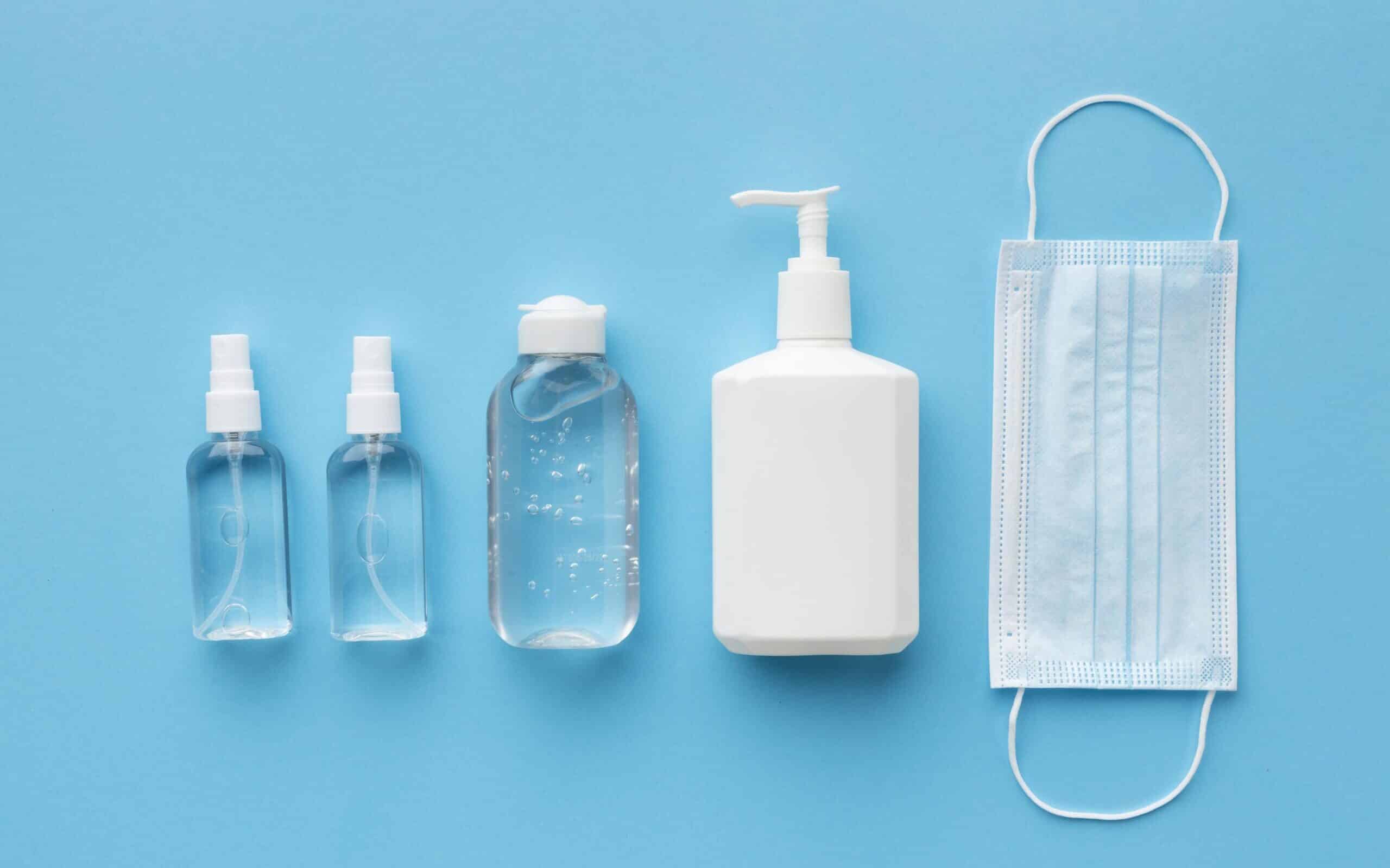mini plastic bottles -sanitizer