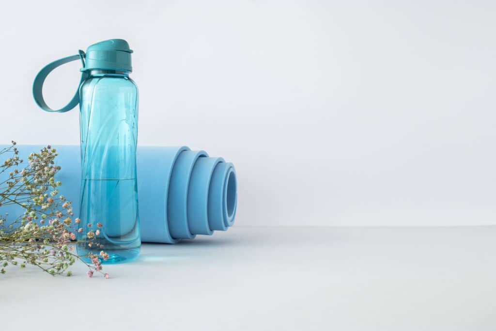 blue color PP water bottle