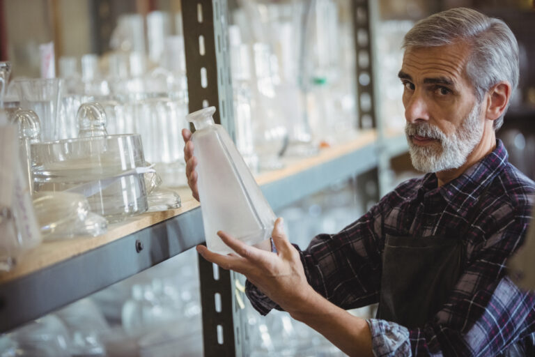 How Are Plastic Bottles Made, an old man holding a bottle